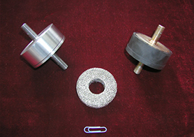 為某發(fā)動機研制的金屬橡膠減振器